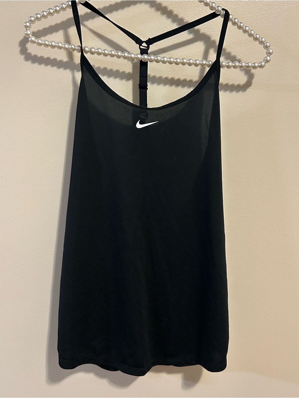 Nike Black Dri-FIT Elastika Strappy Racerback Tank Top Size M